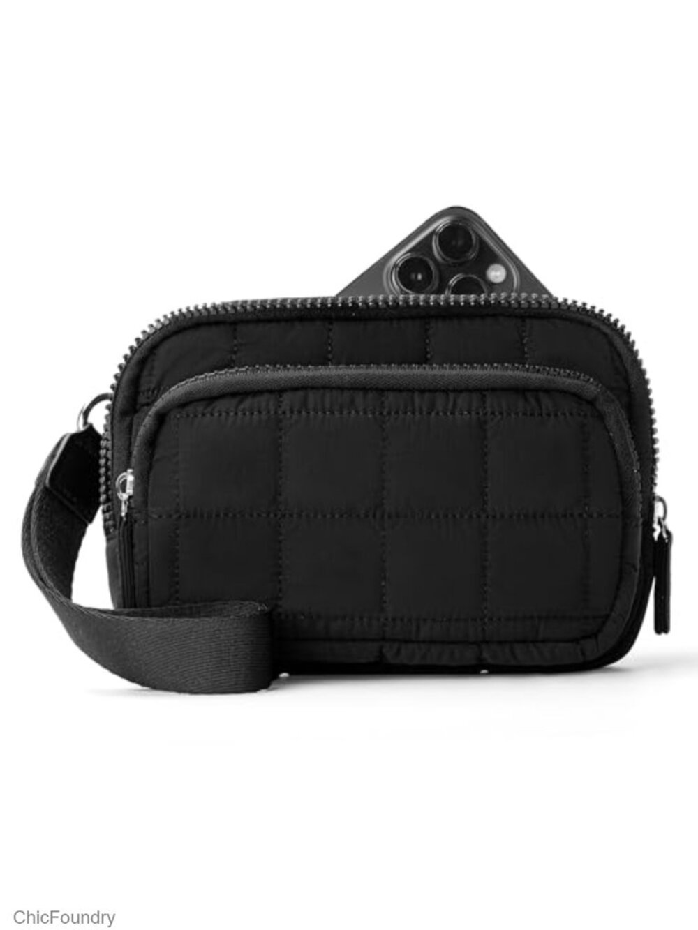 RFID Wristlet Wallet Nylon Crossbody Card Holder